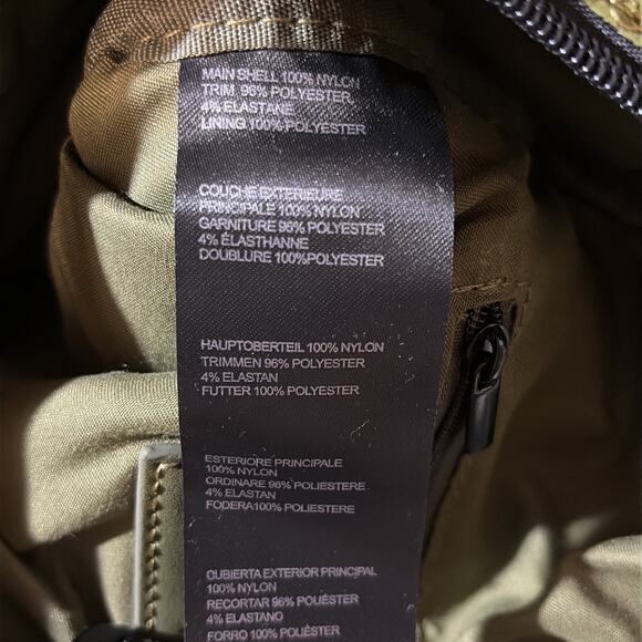 Free People Movement Cold Shoulder Sling Bag Olive Green Ivory Pockets NWOT - Picture 14 of 15